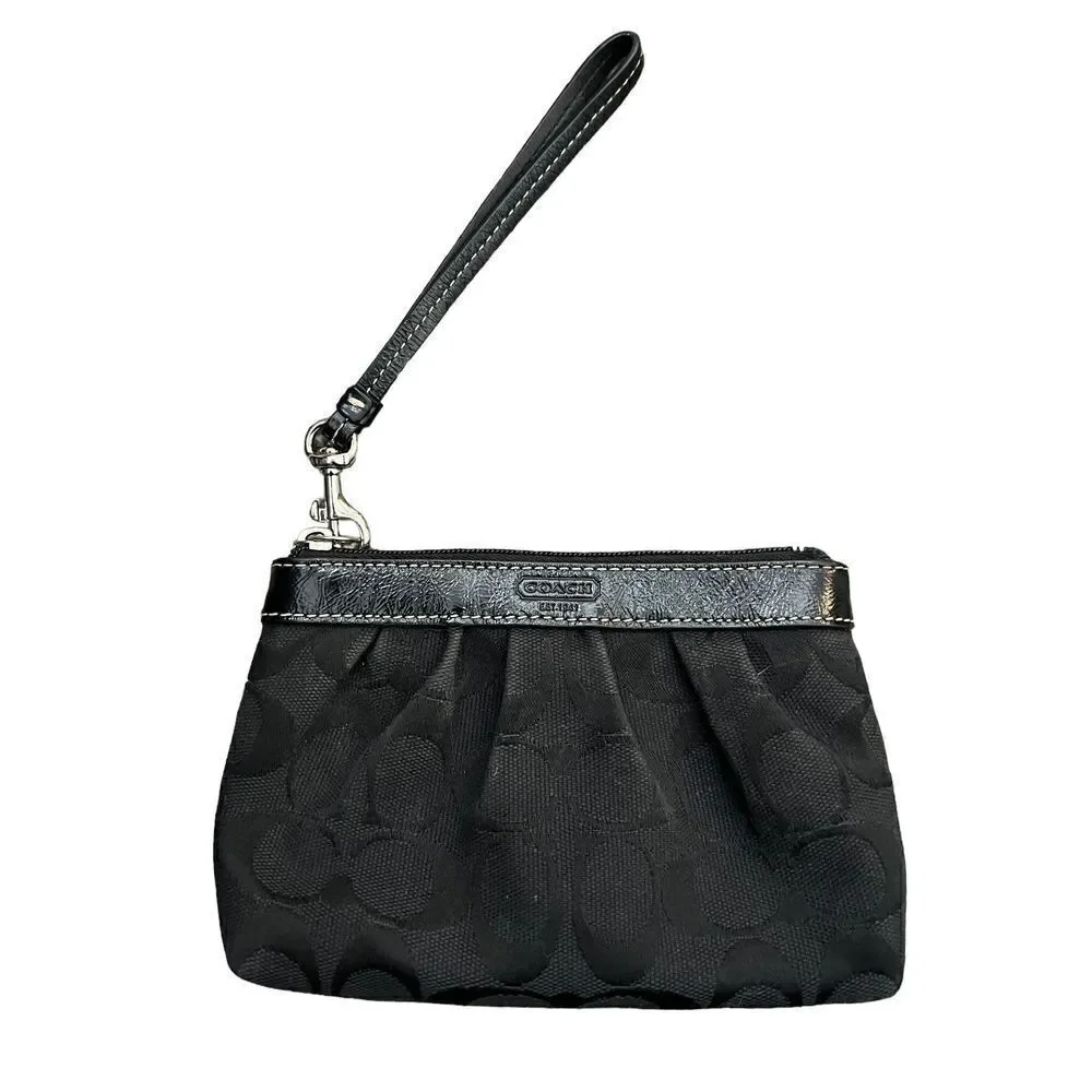 Coach Black Wristlet